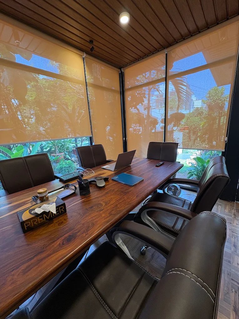 Interaxe Technologies boardroom overlooking the garden